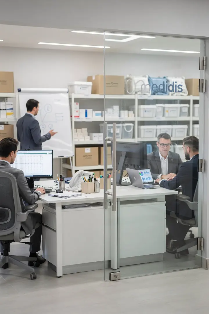 Team working in a Medidis office