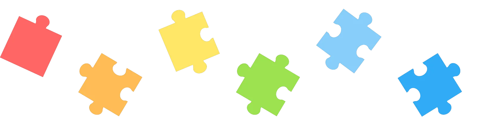 Services puzzle illustration